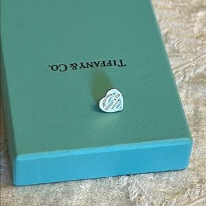 Tiffany & Co. Silver Heart Earring - one only